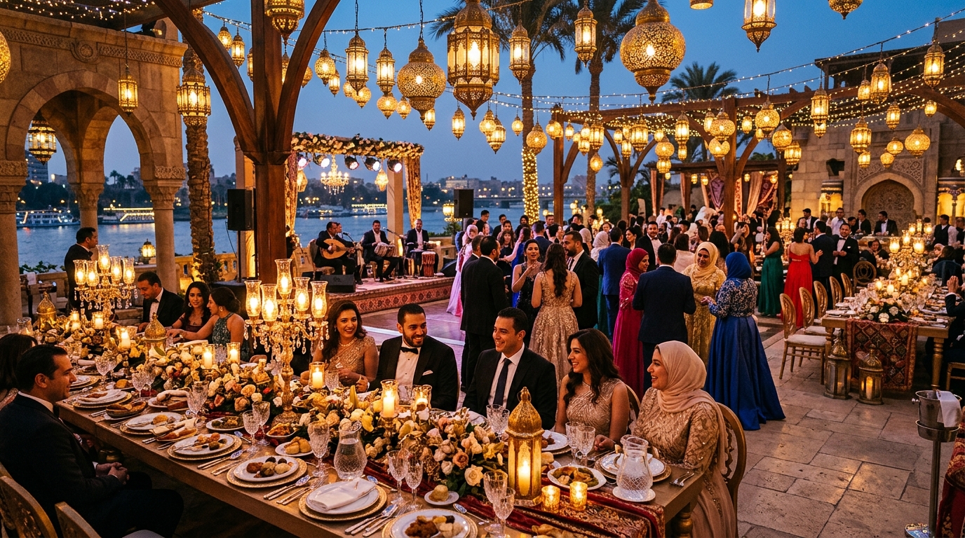الزفاف المصري: كتب الكتاب والشبكة والزفة بالتفصيل